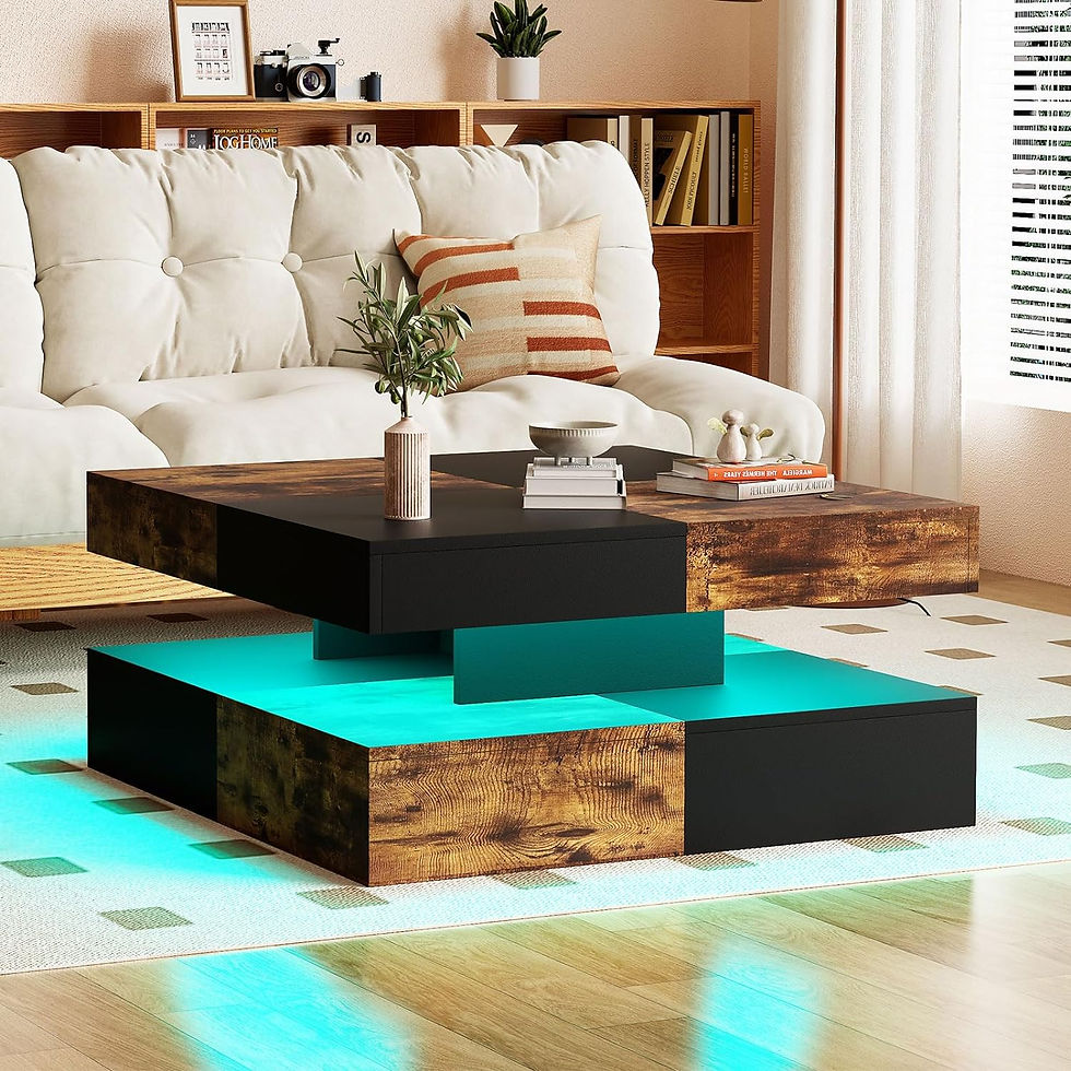 Thumbnail: LED Coffee Table for Living Room Restaurant Cocktail Tea Table Home Office