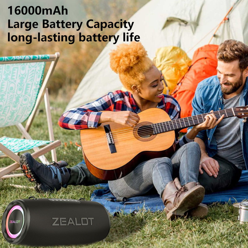 थंबनेल: Outdoor Portable Wireless Bluetooth Speaker Subwoofer Sound Waterproof camping