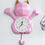 Thumbnail: Geometric Large White Wall Clock Luxury Cartoon Cat Swing Living Kids Room Clock