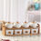 Miniatura: Glass Seasoning Jar Set, Hollowed-out Chopstick Barrel, Bamboo Wooden Frame