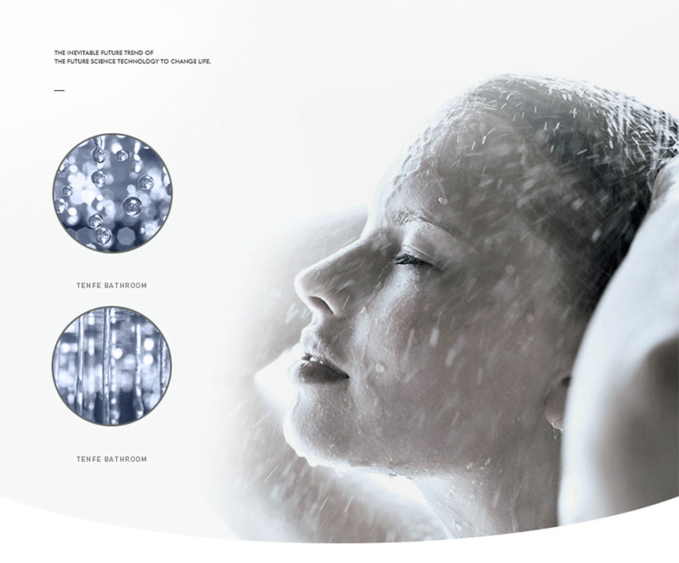 Thumbnail: LED Thermostatic Bathroom Shower Rain Waterfall Remote Control Ceiling Mounted