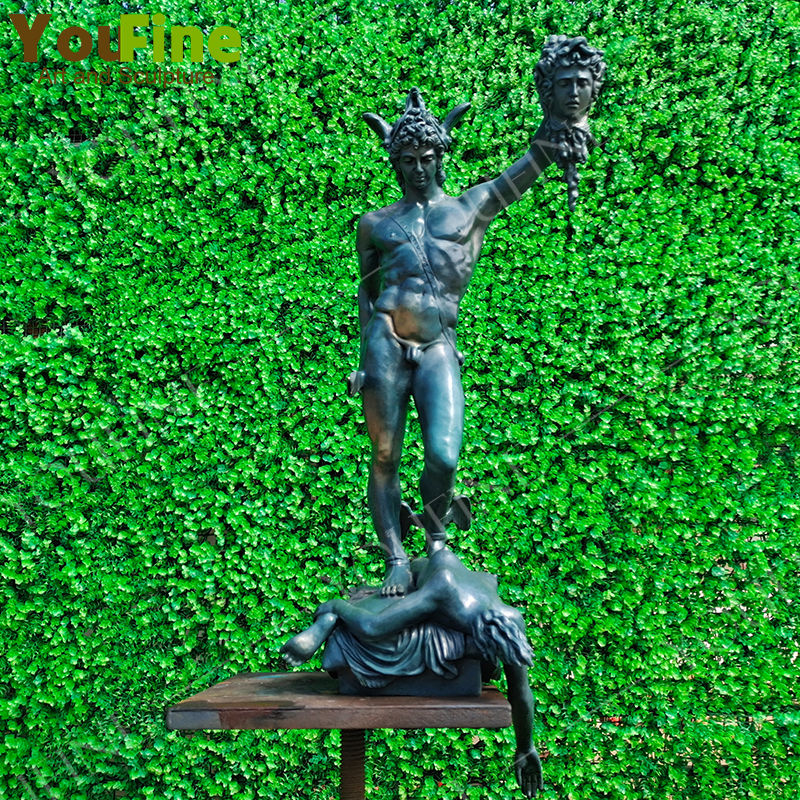 Bronze Perseus w Medusa Statue Classical Sculpture Mythology Art Crafts