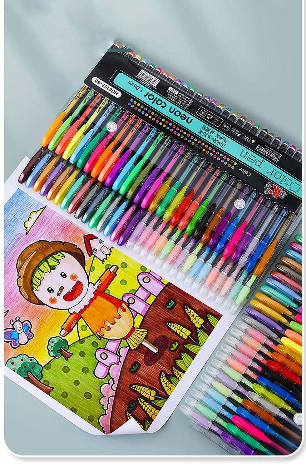 Thumbnail: 12/60 Color Set Metallic Glitter Colors Gel Pens For School Office 