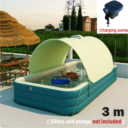 Miniatura: Inflatable Swimming Pool Canopy, Portable Swimming Pool Backyard Inflatable Pool