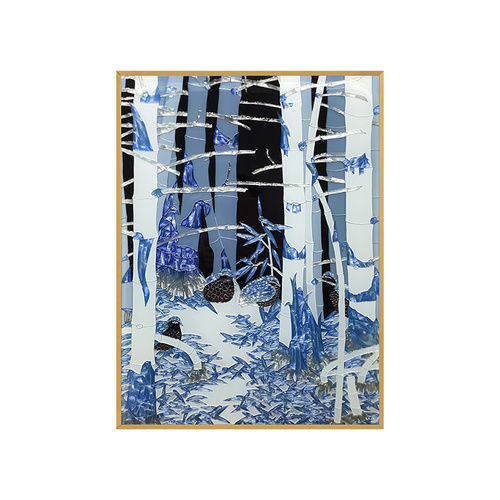 थंबनेल: Enamel Color Home Entry Entrance Painting Modern Vertical and Aisle Painting