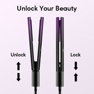 Thumbnail: Hair Straightener Flat Iron Curling Iron Titanium Instant Heating Flat Iron