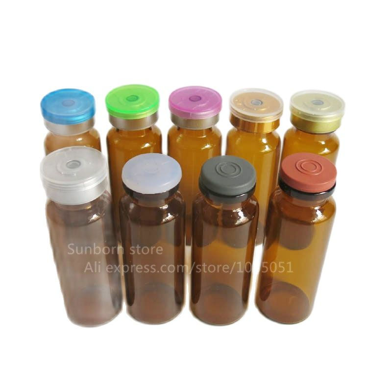 20ml Amber Borosilicate Glass Serum Bottle Brown Glass Injection Vial Bottle 