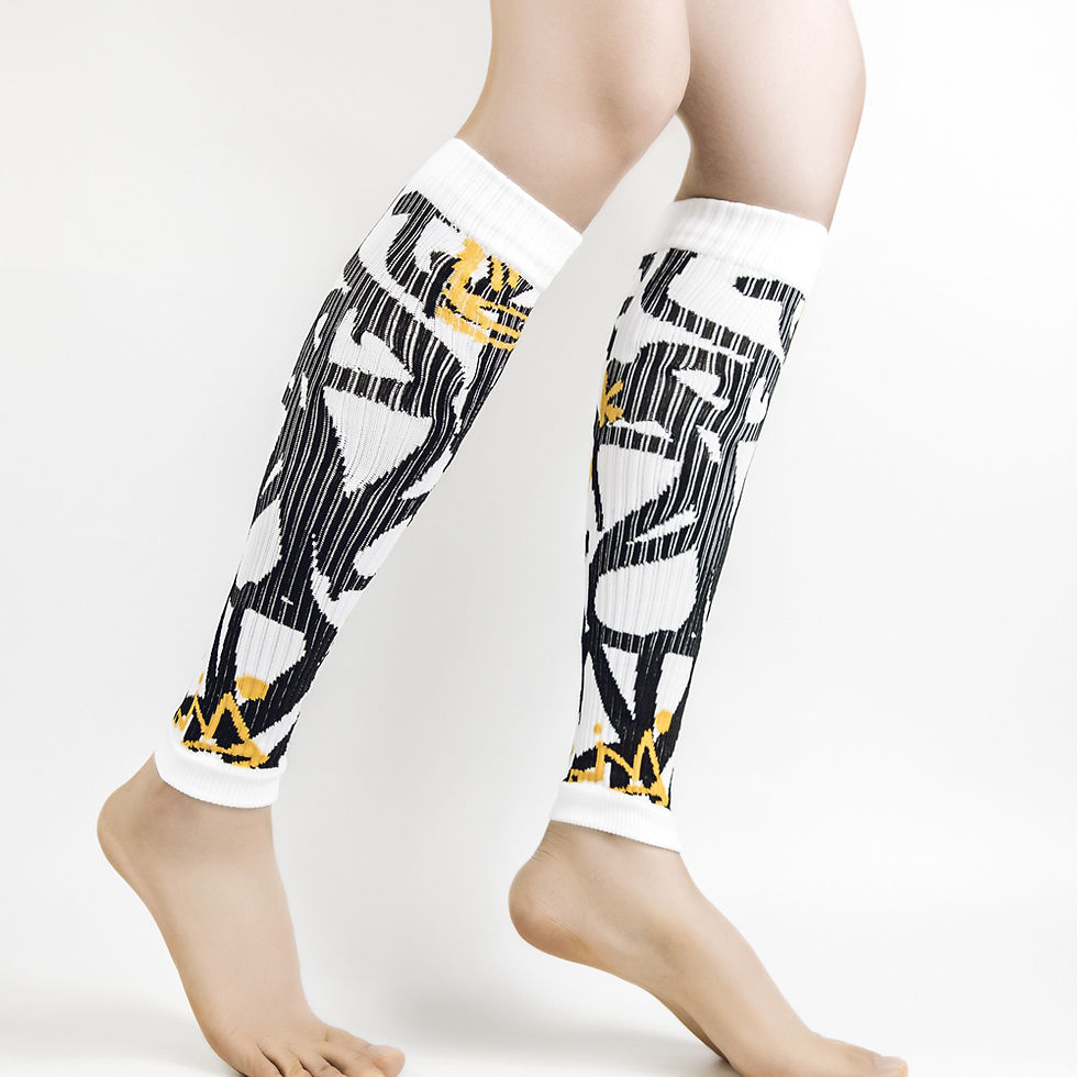 Thumbnail: Compression Sleeve, Sleeves Legs Comfortable Secure Footless Socks Fitness