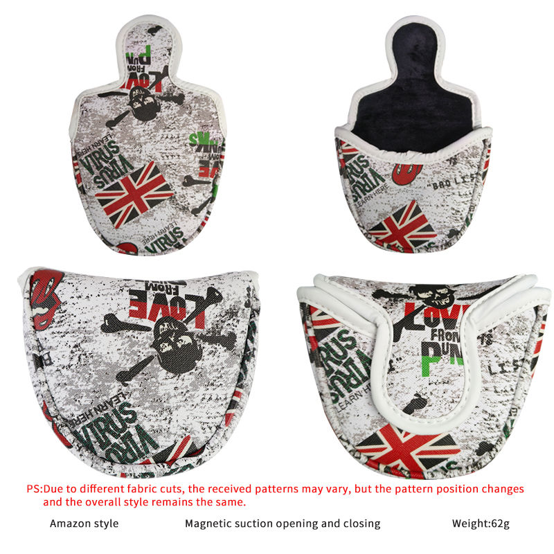 Thumbnail: Golf Mallet Putter Covers Magnetic/Magic Tape Closure Synthetic Leather 