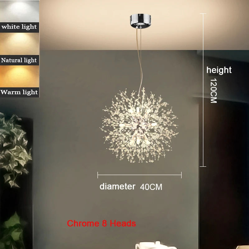 Thumbnail: Dandelion Pendant Living Room Dining Bedroom Starry Fireball Lighting Fixture