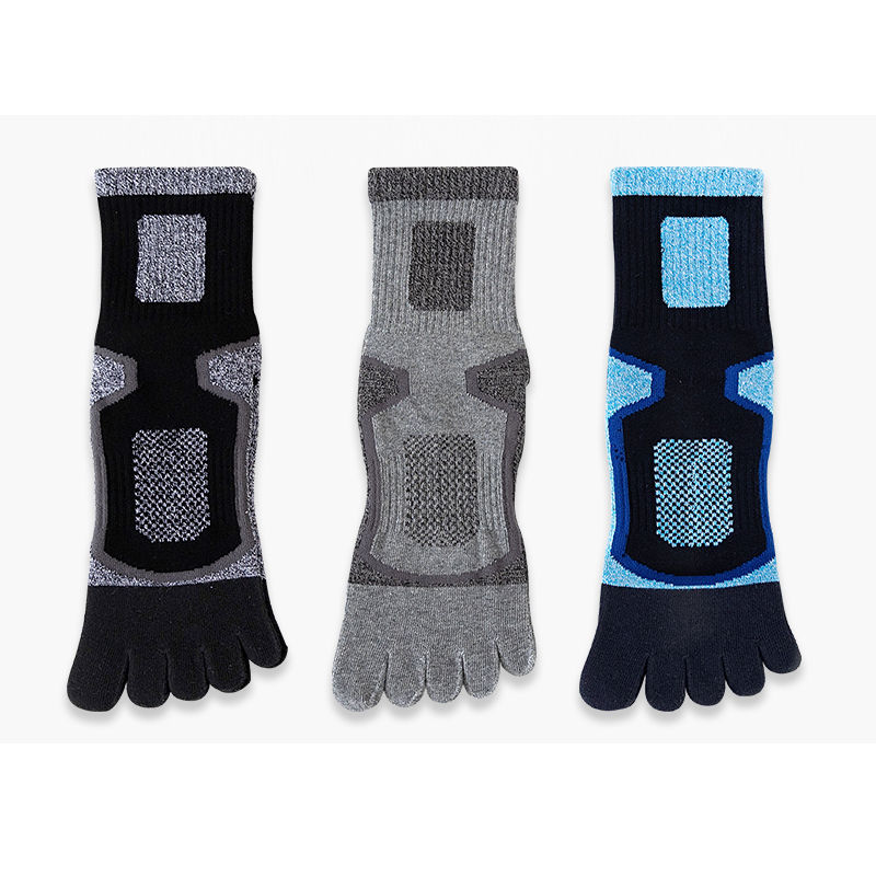 Thumbnail: 5 Pairs Toe Sport Short Socks Man Thick Mesh Endurable 5 Finger Socks