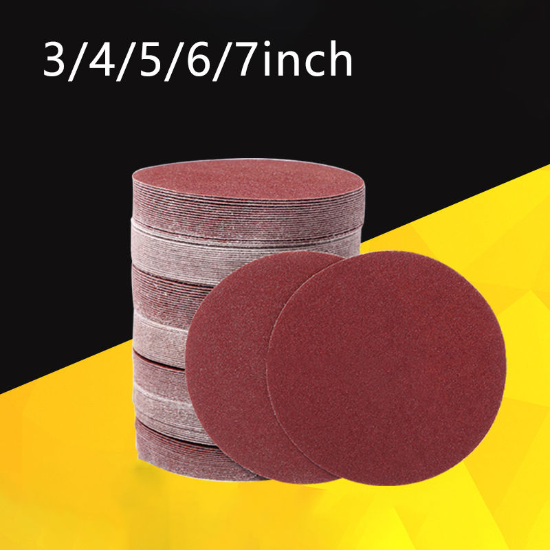 Miniatura: Sanding Paper Set 3-4-5-6-7 Inches 40-80-120-200 Grid Metal Polished Woodworking