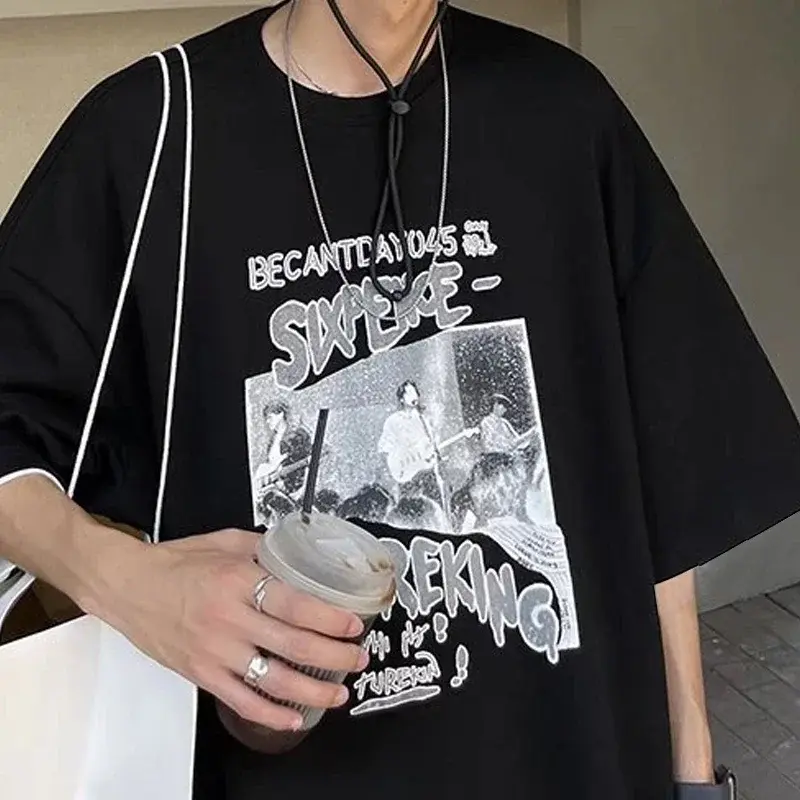 תמונה ממוזערת: Women T Shirt Character Vintage Female Tshirt Oversized Aesthetic Streetwear 