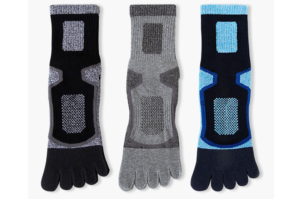 Thumbnail: 5 Pairs Toe Sport Short Socks Man Thick Mesh Endurable 5 Finger Socks