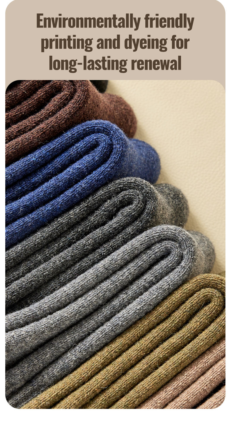 Thumbnail: MiiOW Merino Wool Socks Heated Cashmere Snow Boots Retro Brown Warm Towel Socks
