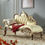 Miniatyrbilde: Solid Wood Beauty Couch Single Bedroom Luxury Sofa Furniture