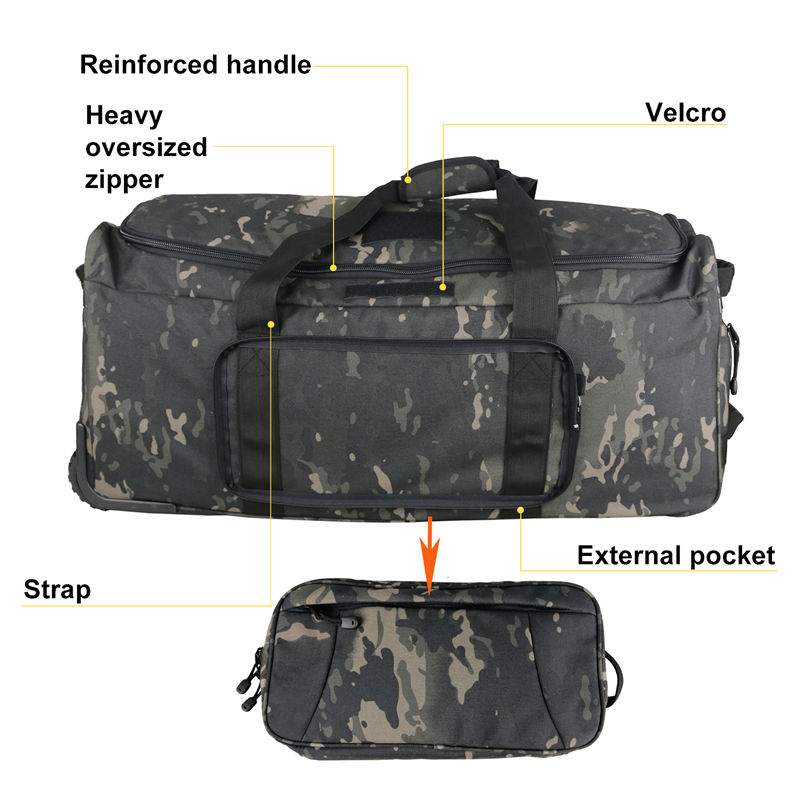 Thumbnail: 124L Large Capacity Outdoor Camping Travel Bag Large Trolley Case Waterproof 