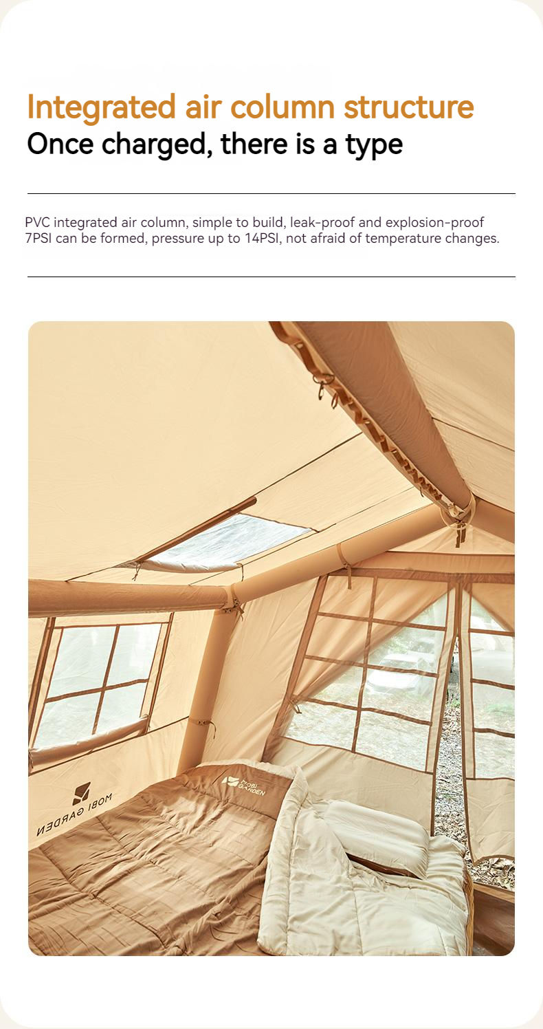 Thumbnail: Cloud Villa Portable Inflatable Tent Large Space Family House Winter Hut Cabin 4