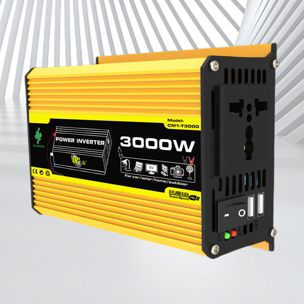 3000W Vehicle Smart Inverter DC 12V To AC 110/220V Car Voltage Transformer