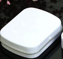 Miniatura: Wholesale small size tin box square silver tin gift box sealing plain tin box