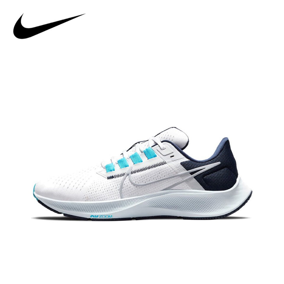 Miniatura: Original Nike Pegasus 38 White Men's Running Professional Breathable Sneakers 