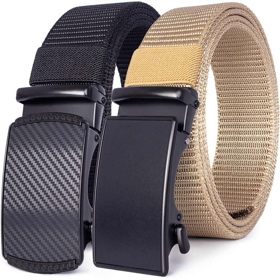 Миниатюра: Nylon Belt Automatic Buckle Luxury Breathable Belt Metal Canvas Belt