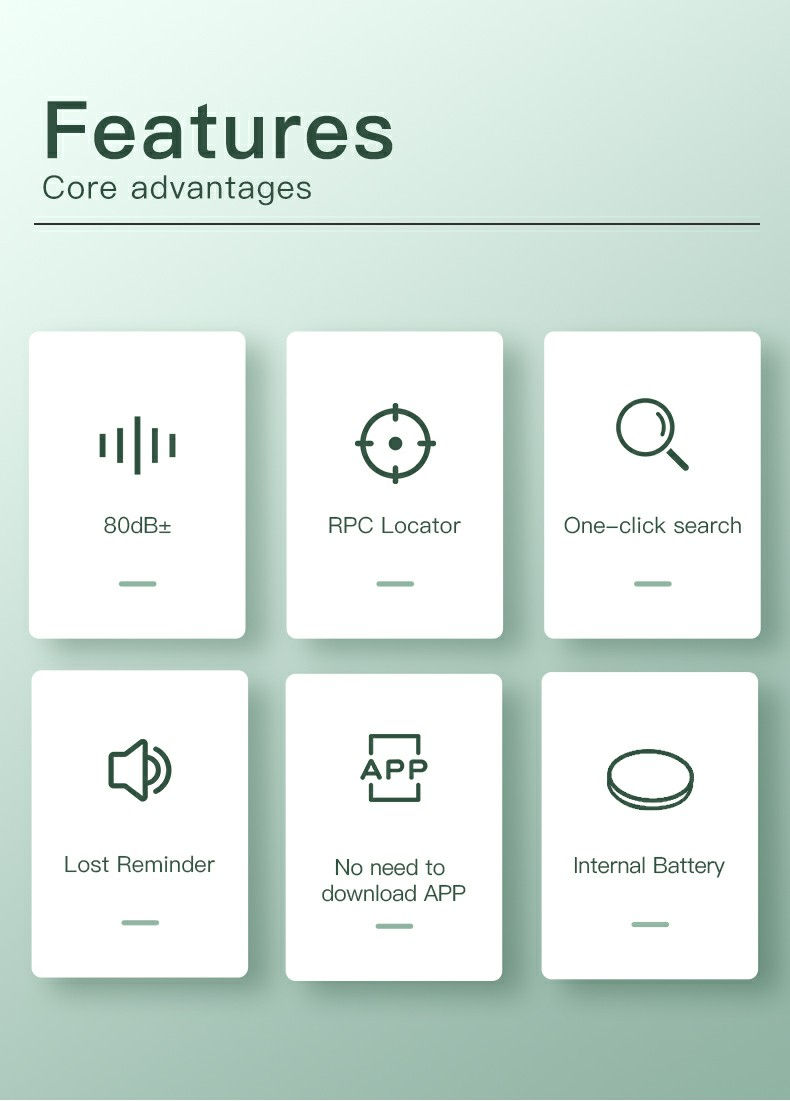 Miniatura: Smart Bluetooth GPS Tracker Work for Apple Find My APP ITag 