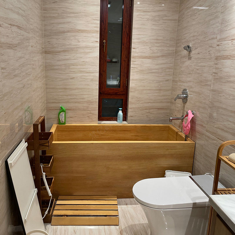 Thumbnail: Wooden Bath Barrel Oak Bath Barrel Solid Wood Custom Cubetas Bathroom Products