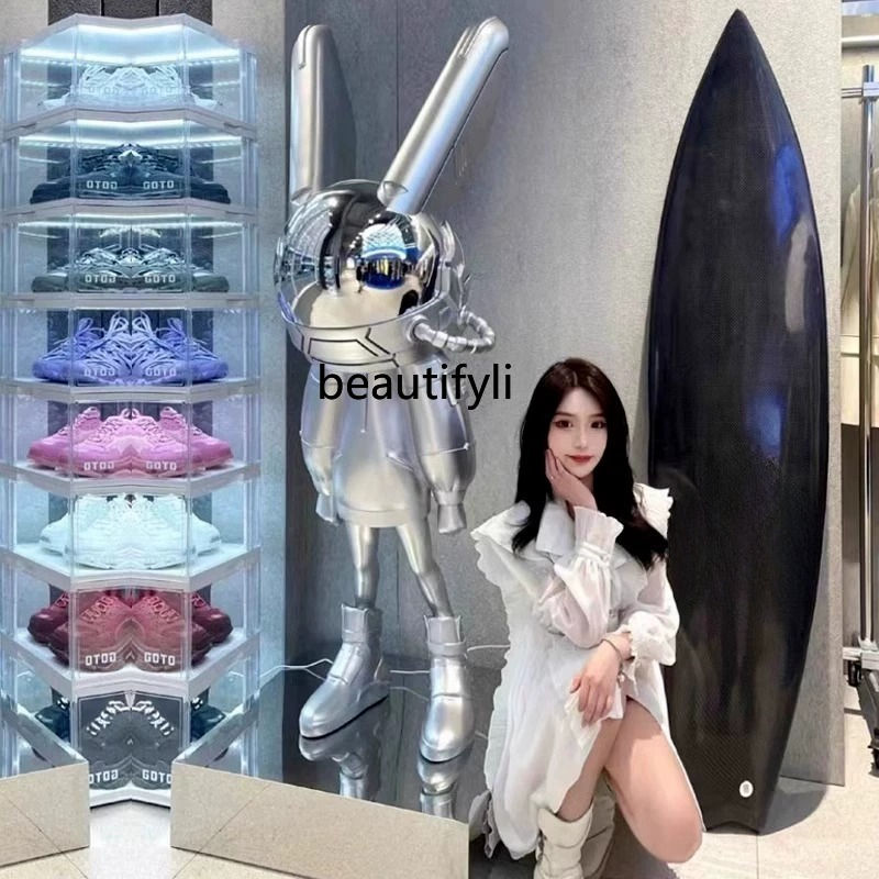Thumbnail: Space Rabbit Big Bar Doll Sitting Doll Sculpture Clock-in Rabbit