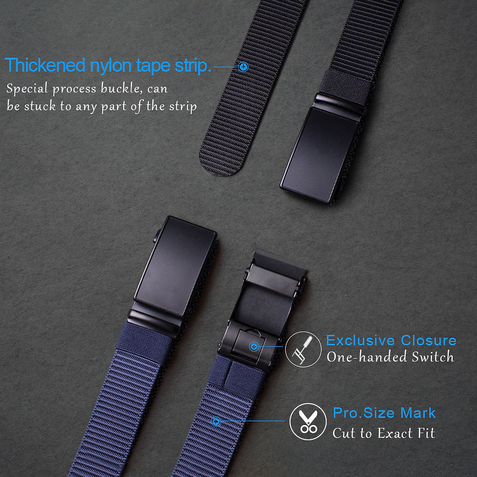 Миниатюра: Nylon Belt Automatic Buckle Luxury Breathable Belt Metal Canvas Belt