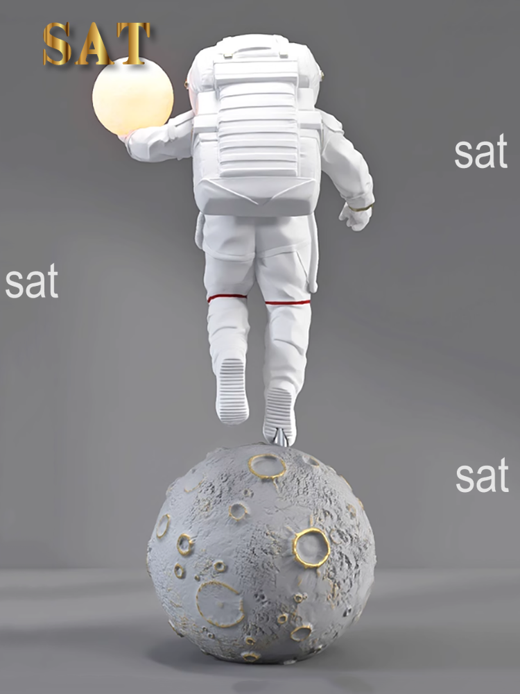 Thumbnail: Astronaut Statue,Indoor Floor Decoration,Figurines Resin Crafts Modern Art 