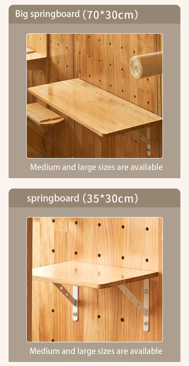 Thumbnail: Luxury Four Seasons Pet House Pine Bed Panoramic Space Villa Isolation Room 