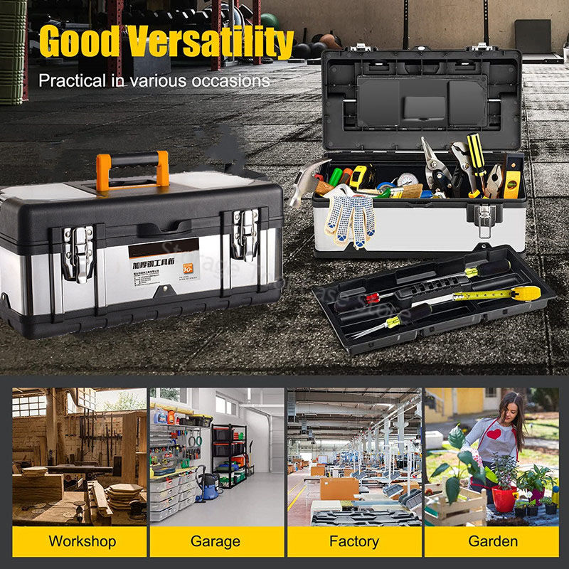 Thumbnail: Stainless Tools Storage Box Multi-layer Large Capacity Hardware Tool Box