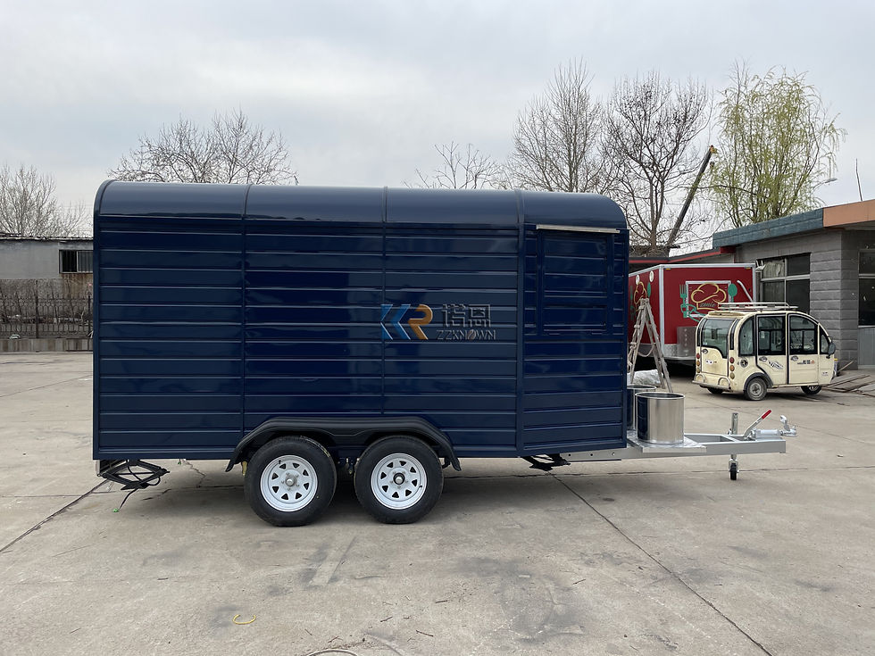 الصورة المصغرة: Camp Food Trailer Customizable Design Street Ice Cream Hot Dog Coffee Fast Food