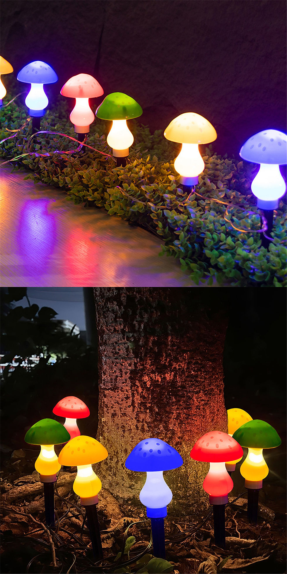 תמונה ממוזערת: Mushroom Light Garden Night Lamp Outdoor Decor Mushroom Lamp Garden