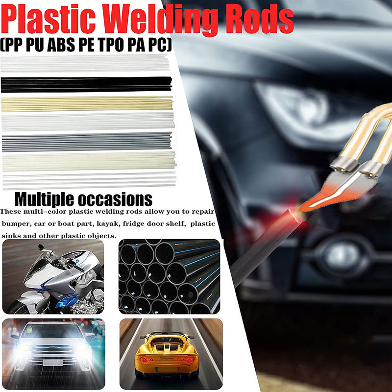 Miniatyrbilde: 200W Plastic Welder Kit Repair Welder Hot Stapler Soldering Gun with Weld Rods