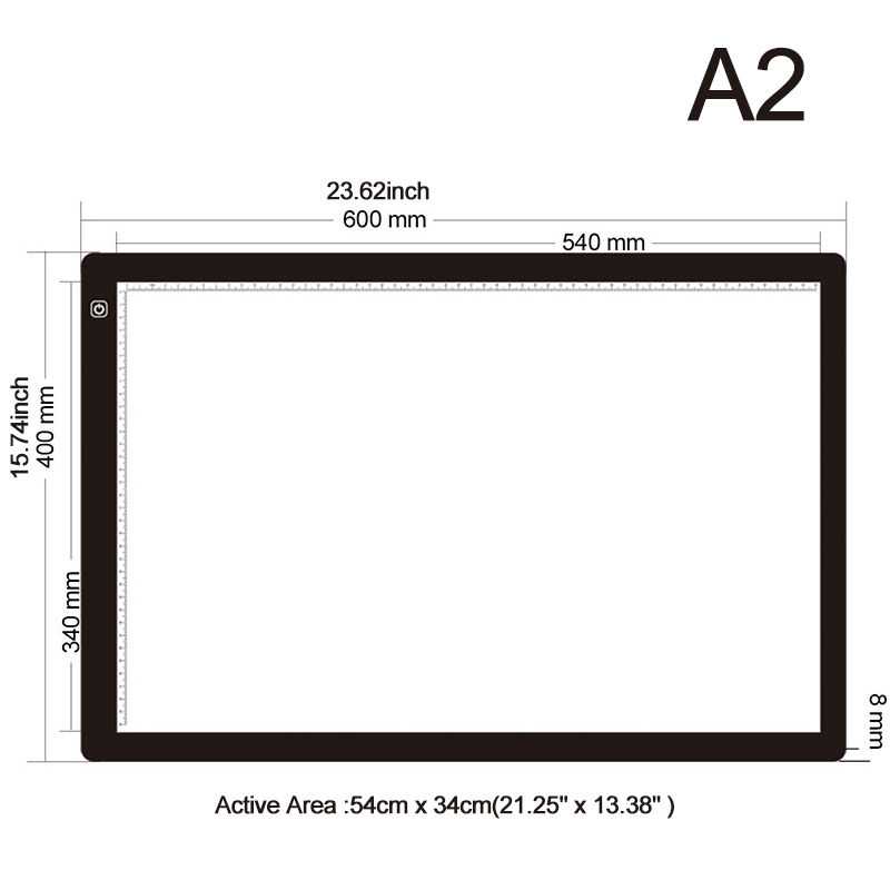 Thumbnail: Drawing Tablet LED Digital Graphics Light light Pad Box Painting Tracing Panel