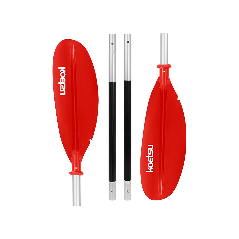 Thumbnail: 4-Piece Aluminum Paddle Two Way Paddle One Way Paddle  Kayak Boat Paddle