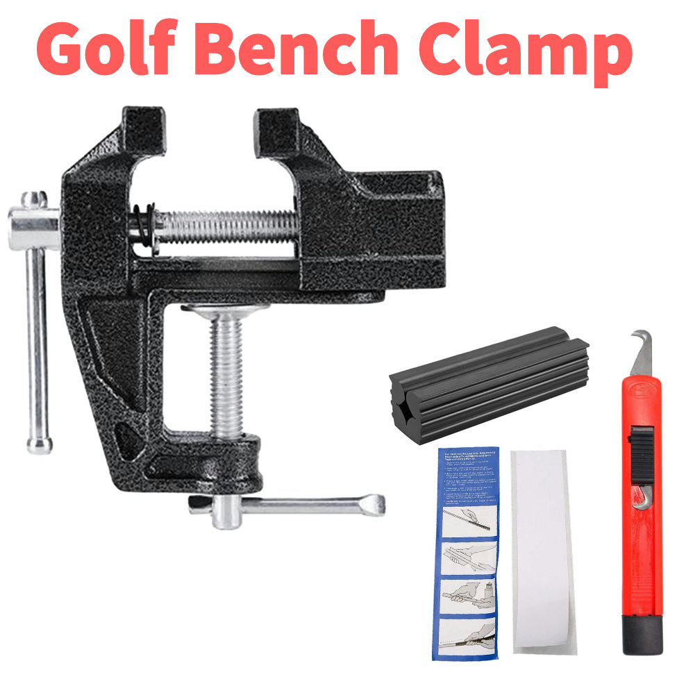Golf Grip Replacement Tool Vise Clamp Shaft Adjustment Cast Steel