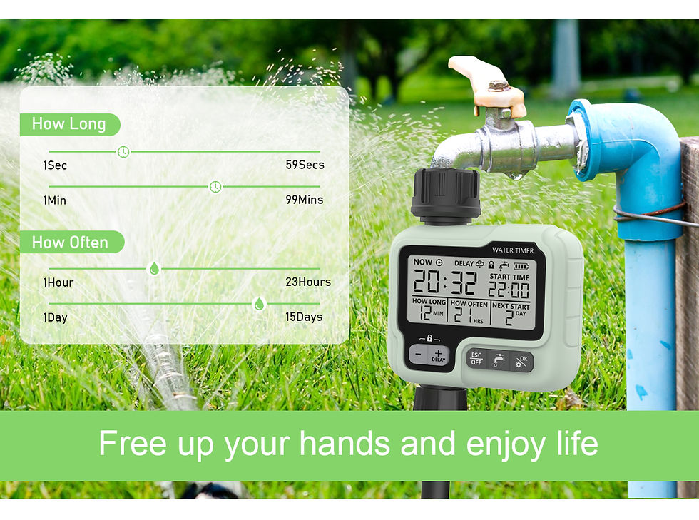 Thumbnail: Automatic Water Timer Garden Digital Irrigation Machine Intelligent Sprinkler