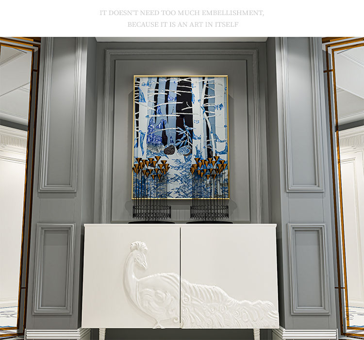 थंबनेल: Enamel Color Home Entry Entrance Painting Modern Vertical and Aisle Painting