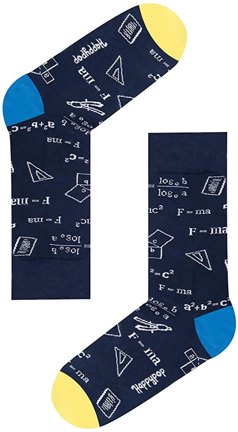 Thumbnail: Mathematical Formula Pattern Cotton Socks 