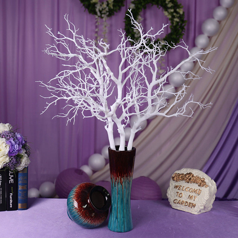 Miniatura: White Coral Branch Artificial Flower Craft Ornament For Wedding Table Props