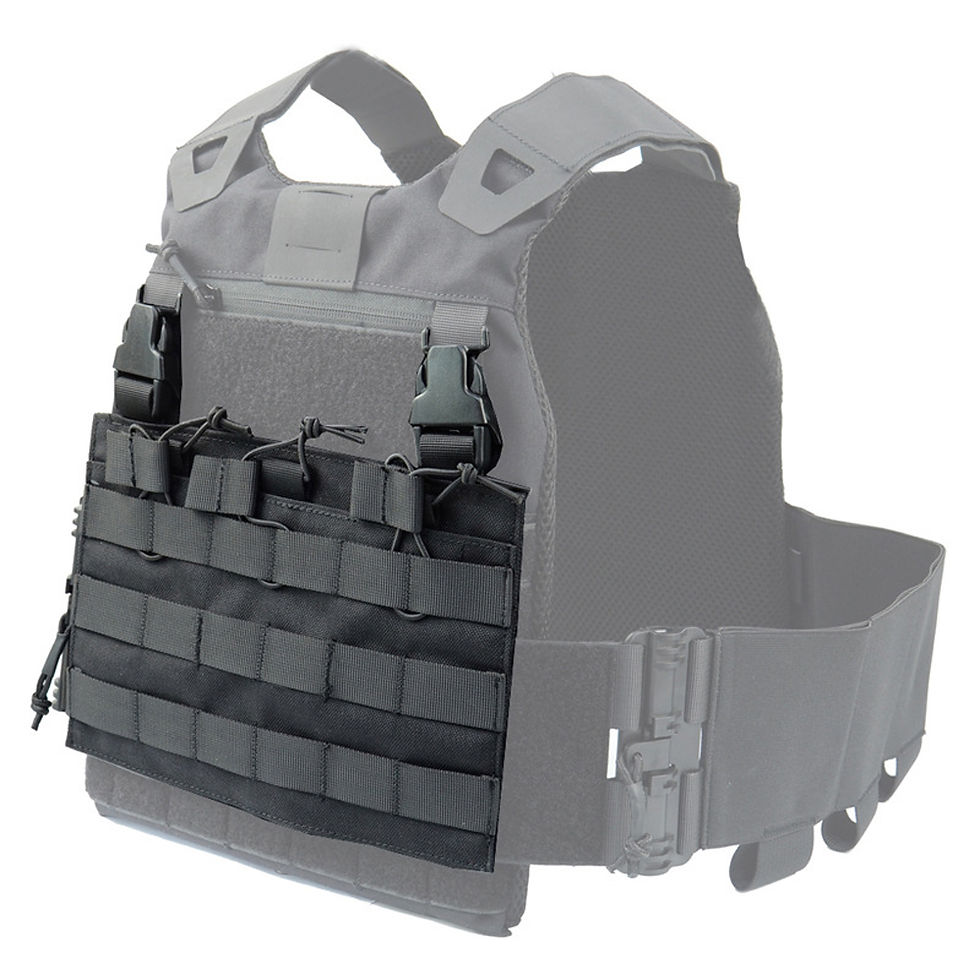 תמונה ממוזערת: Tactical Vest with M4 MOLLE Front Flap Quick Release Cummerbund Hunting 