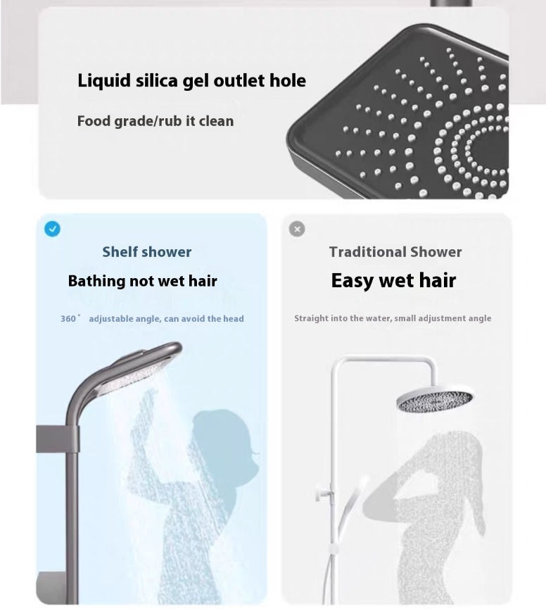 Thumbnail: Constant Temperature Bathroom Pressurized Shower Head, Real-time Display