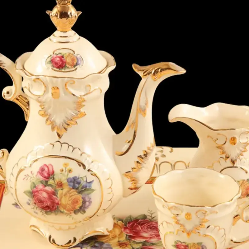 Thumbnail: European Cup Tea Set Dining Strainer Service Vintage 
