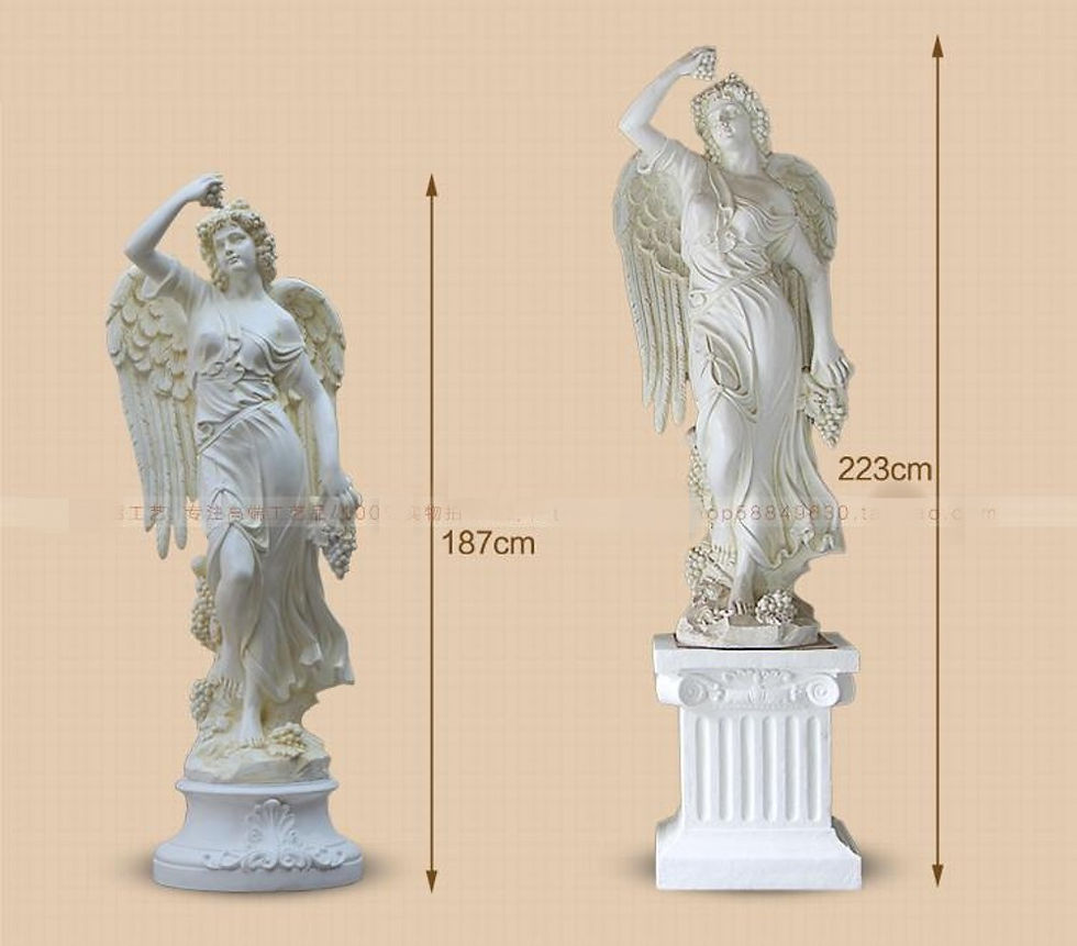 Miniatura: European Style Fashion Wedding Props White Angel Roman Column Road Resin Crafts