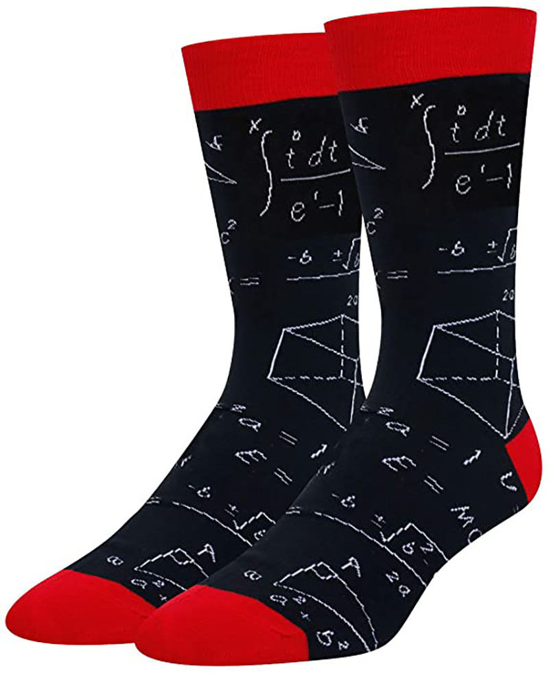 Thumbnail: Mathematical Formula Pattern Cotton Socks 