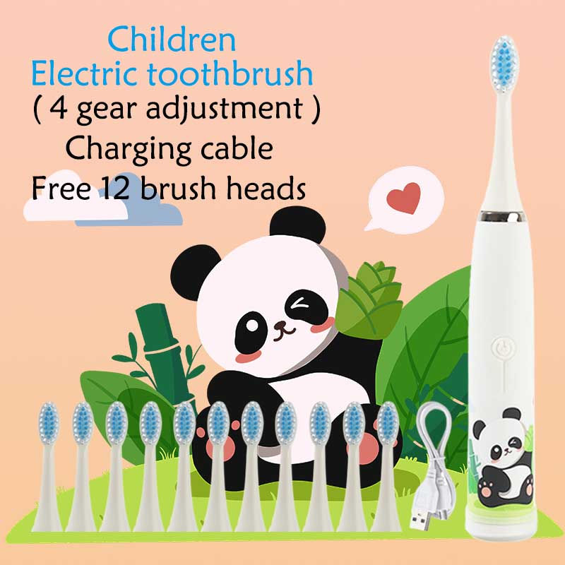 Miniatura: Electric Toothbrush Rechargeable Colorful Cartoon Brush 