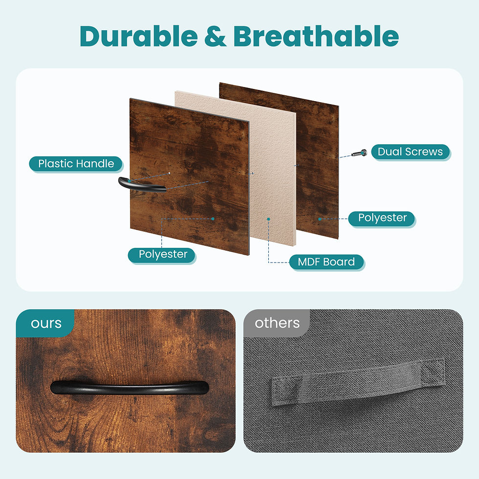Thumbnail: Desser For Bedroom With 7 Fabric Drawers Organizer Storage Closet Chest Clothes